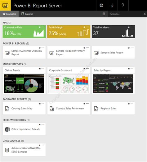 Microsoft Power BI Report